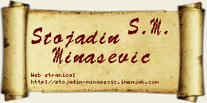 Stojadin Minašević vizit kartica